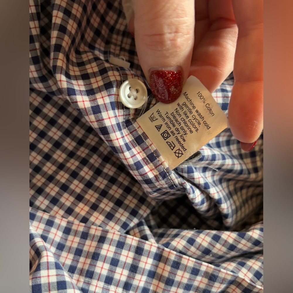 J. Crew Classic Button-Down Shirt Men's Large Multi Plaid 100% Cotton. - Picture 8 of 8